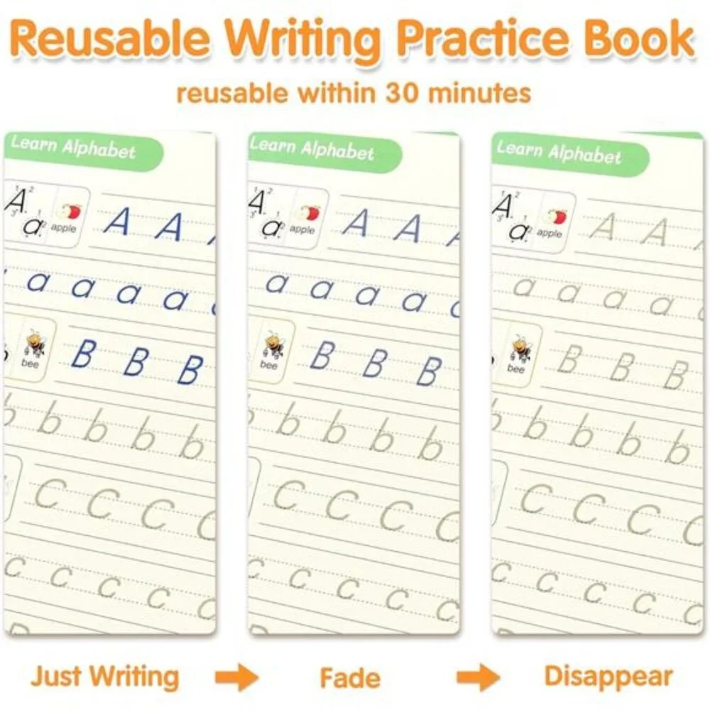 Practice Tracing Workbooks Copybooks Grooved Writing Books for‎ Kids Preschool